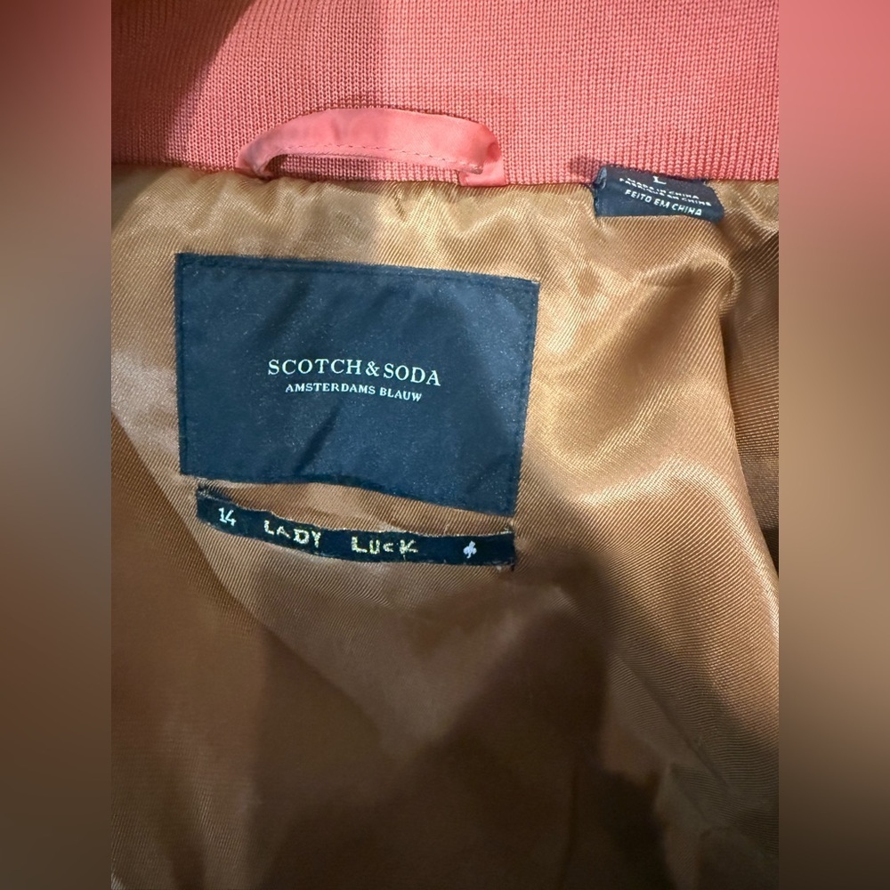 Scotch & Soda Brown Satin Jacket - Picture 3 of 4